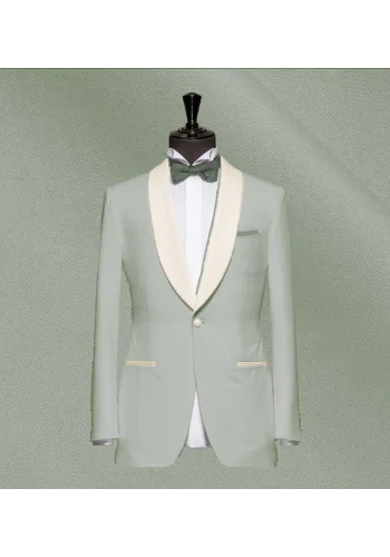 Smoking mariage vert eucalyptus