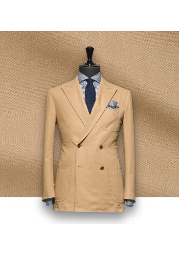 Blazer Beige Sable Croisé